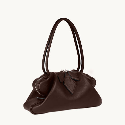 LE SAC TIRETTE - SHOULDER  - CHOCOLAT
