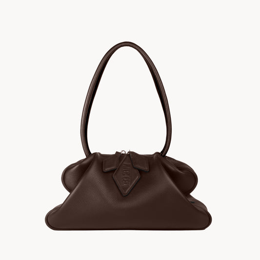 LE SAC TIRETTE - SHOULDER  - CHOCOLAT